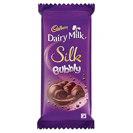 CADBURY SILK BUBBLY CHOCOLATE 120GM